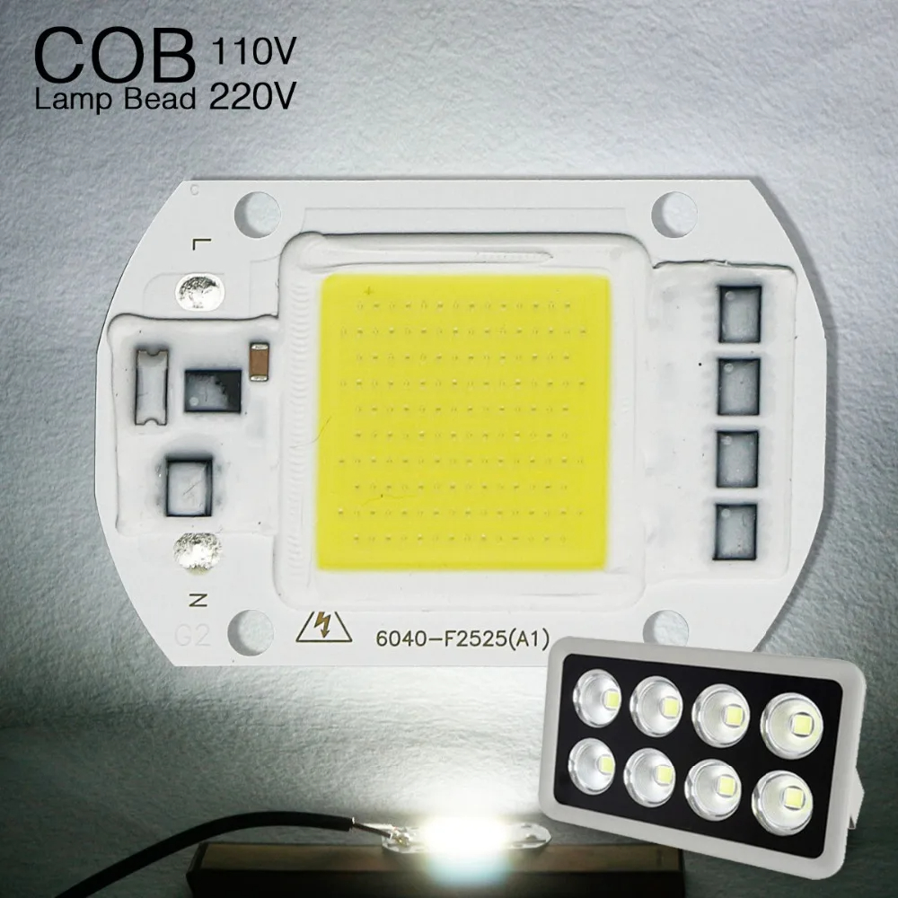 LED Chip Matrix 220V 110V AC 20W 30W 50W COB Chip No Need Driver Lampada LED Module Lamp Beads for DIY Flood Light Spotlight