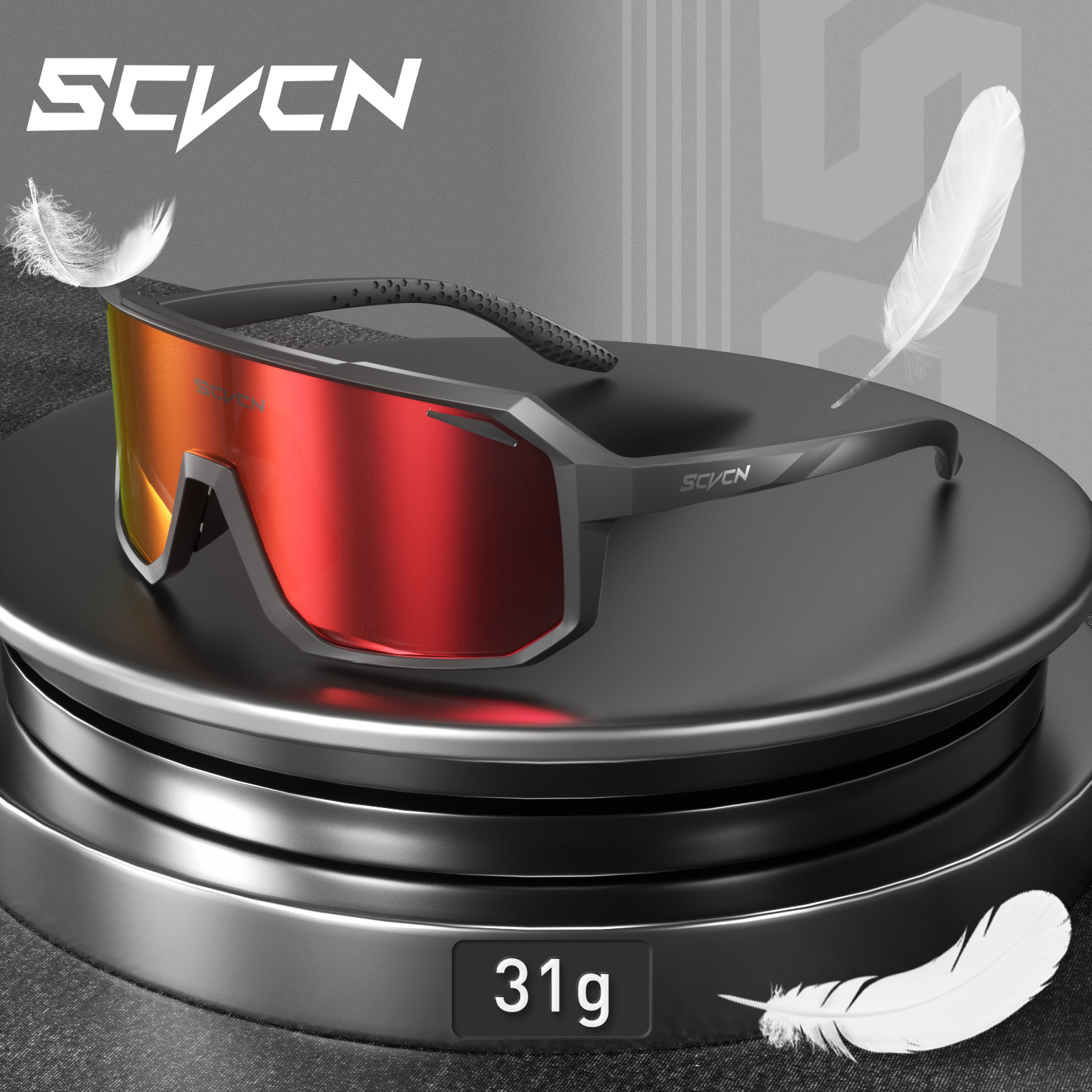 SCVCN Women's Sunglasses Cycling Glasses Men Photochromic Bicycle Bike MTB UV400 Lenses Hiking Eyepieces Outdoor Sport 2026