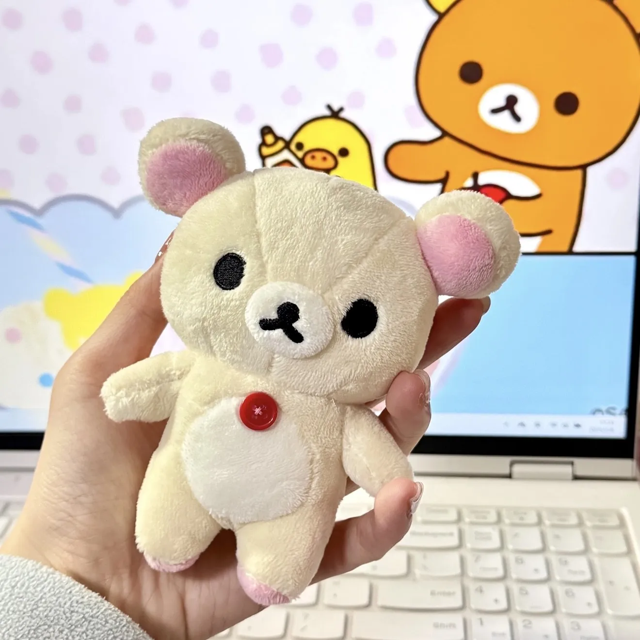 12cm Cute Rilakkuma Korilakkuma Plush Toy Cartoon Brown Beige Bear Stuffed Doll Adorable Plushies Birthday For Girl