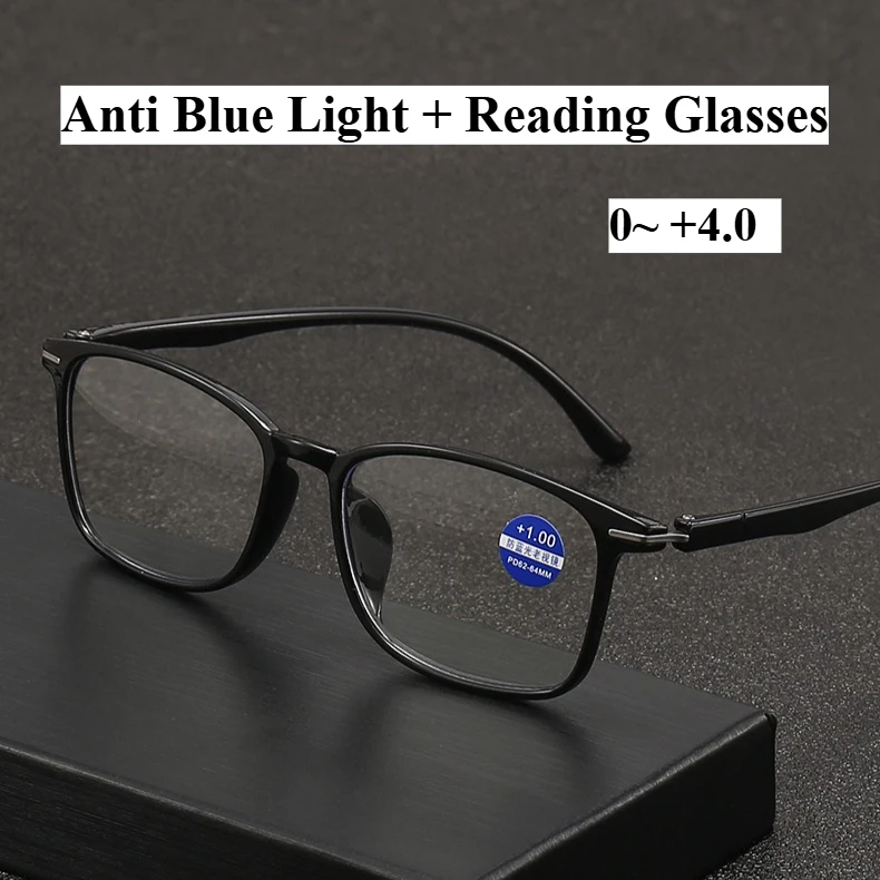 0 To +4.0 Reading Glasses Ultra Light Eyeglass Legs Comfortable and Lightweight More Popular for Fitting The Face