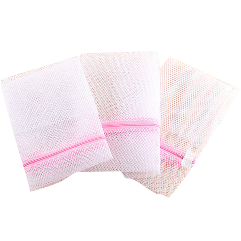 3 Size Zipped Laundry Bags Reusable Washing Machine Clothing Care Washing Bag Mesh Net Bra Socks Lingerie Underwear Laundry Bags