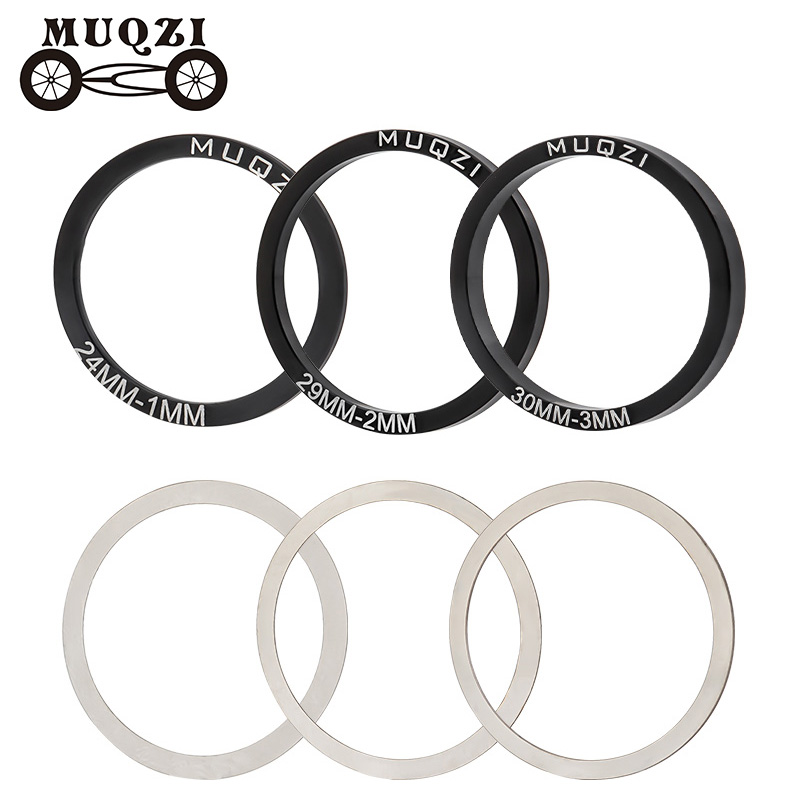 MUQZI 5PCS Crankset Washer BB30 BB86 BB91 BB92 PF30 MTB Road Bike Crank Washer 24 29 30MM Crank Spacer