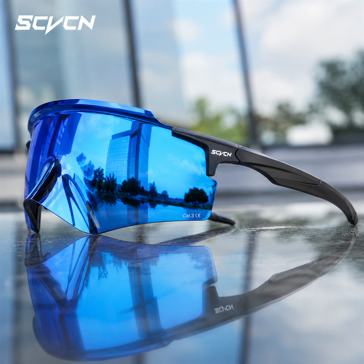2026 SCVCN New Cycling Glasses Bike Sunglasses for Men UV400 MTB Cycl Mountain Bicycle Goggle Sports Eyewear Women