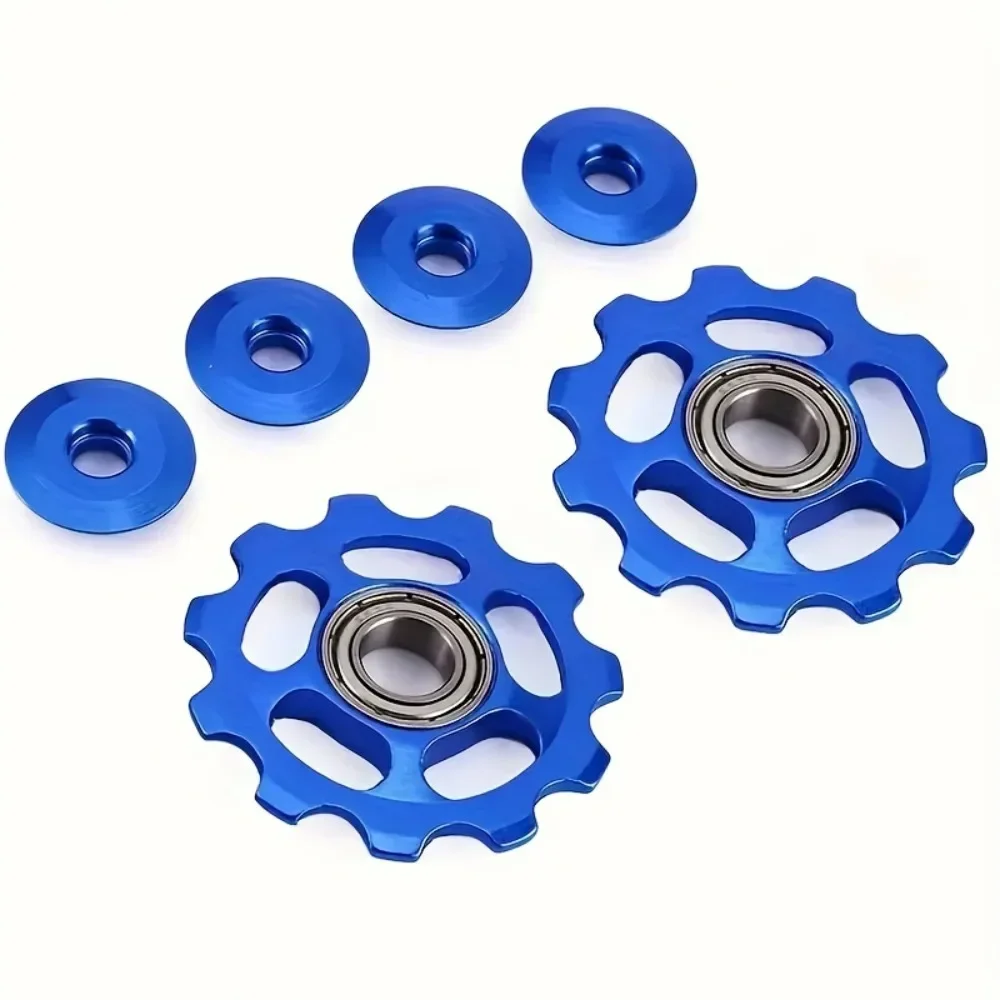 2pcs 11T High-Performance Aluminum Alloy Bike Jockey Wheels Upgrade - Durable, Lightweight, And Universal Fit