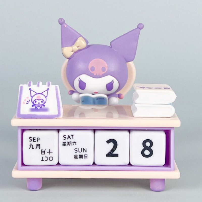 Cute Cartoon DIY Desk Calendar Assemble Freely Kawaii Desktop Ornament for Office Home Fun Interactive Calendar