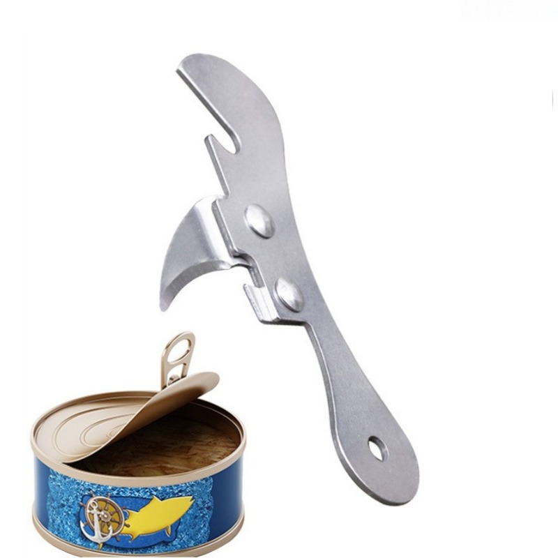 1pc Stainless Steel Can Opener Manual Can Opener Multifunctional Kitchen Accessories