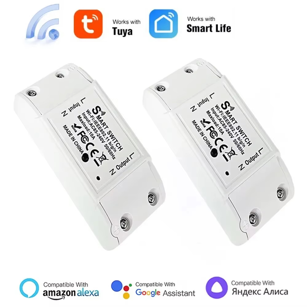 Tuya WiFi smart switch -Timer &Countdown switch braeck Supports Smart Life APP Works with Alexa Home Voice Control