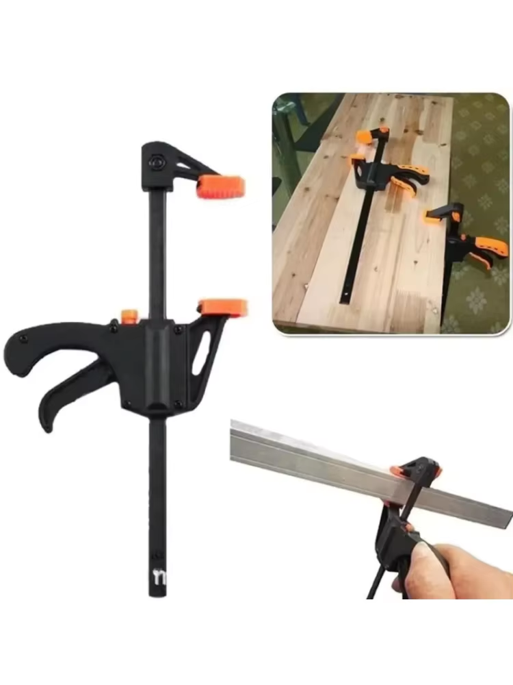 4' Woodworking Clamp 1/2Pcs Set Fixed Type Quick Ratchet Release Speed Extruded Nylon Work Bar Kit Spreader Gadgets DIY Portable