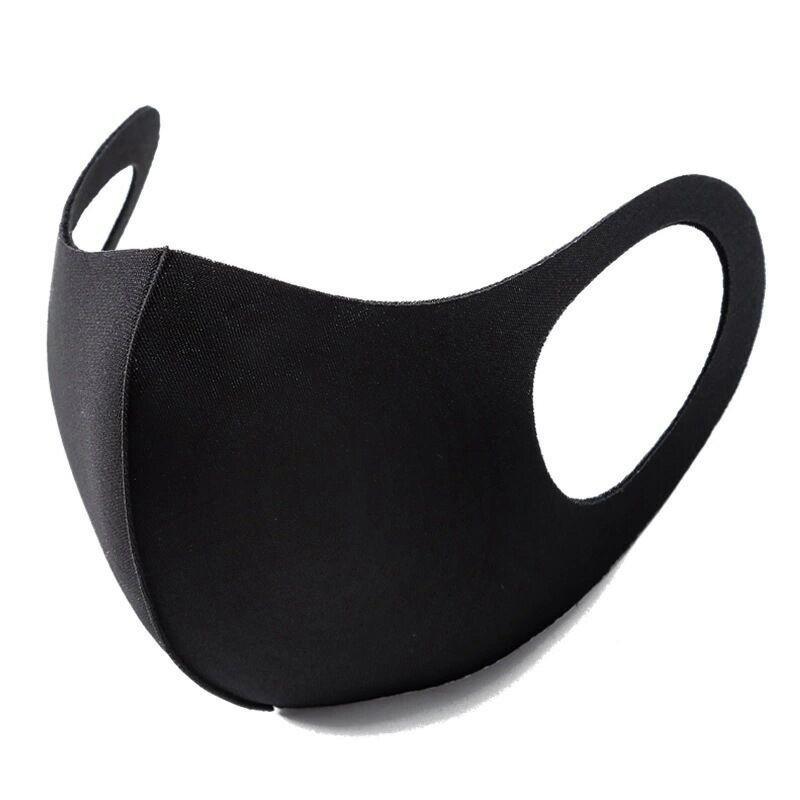 UV Protection Face Mask Adults Children Summer Earloop Mask Black Travel-Friendly Breathable Lightweight Washable Face Coverings