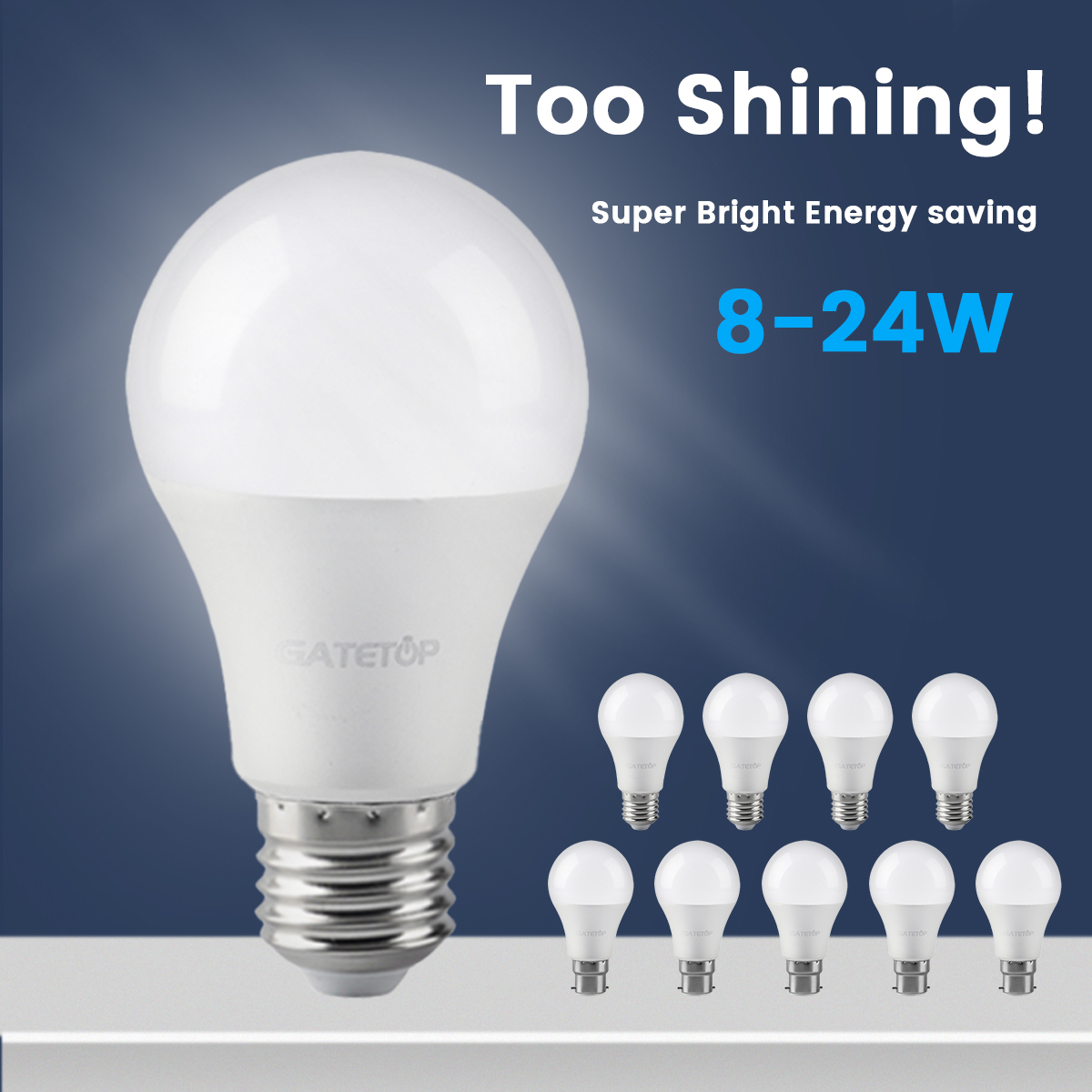 10PCS Hight Lumen E27 Led Bulb 8W 10W 15W 18W 20W 24W Lamps AC220V 230V 110V Warm Cold Light Home Derection Living Room Lighting