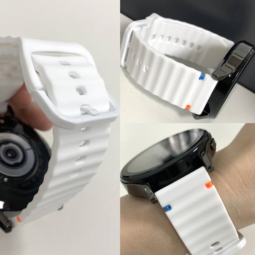 Sports Silicone Strap For Samsung Galaxy Watch 4 5 6 7 40mm 44mm Bracelet Watch3 45mm Gear S3 Classic 20mm 22mm Soft Watch Bands
