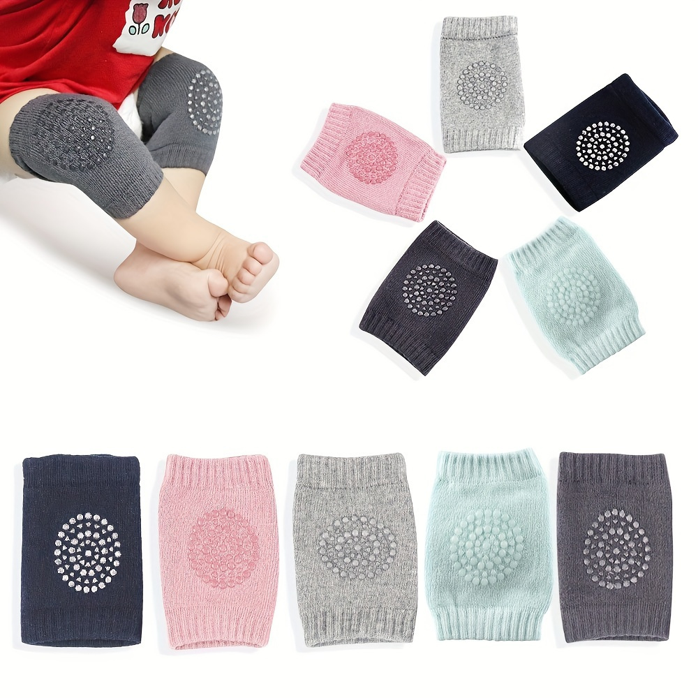 1 Pair Baby Knee Pads | Thin Summer Style Non-Slip Protective Gear for Crawling & Toddling