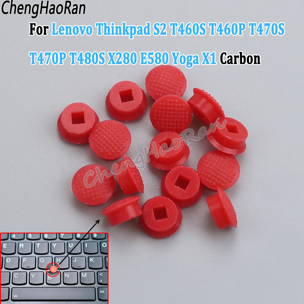 10Pcs Mouse Laptop Pointer TrackPoint Cap for IBM Thinkpad T460S T470P E480 E485 X1 Yoga Carbon S2E570 Red Caps