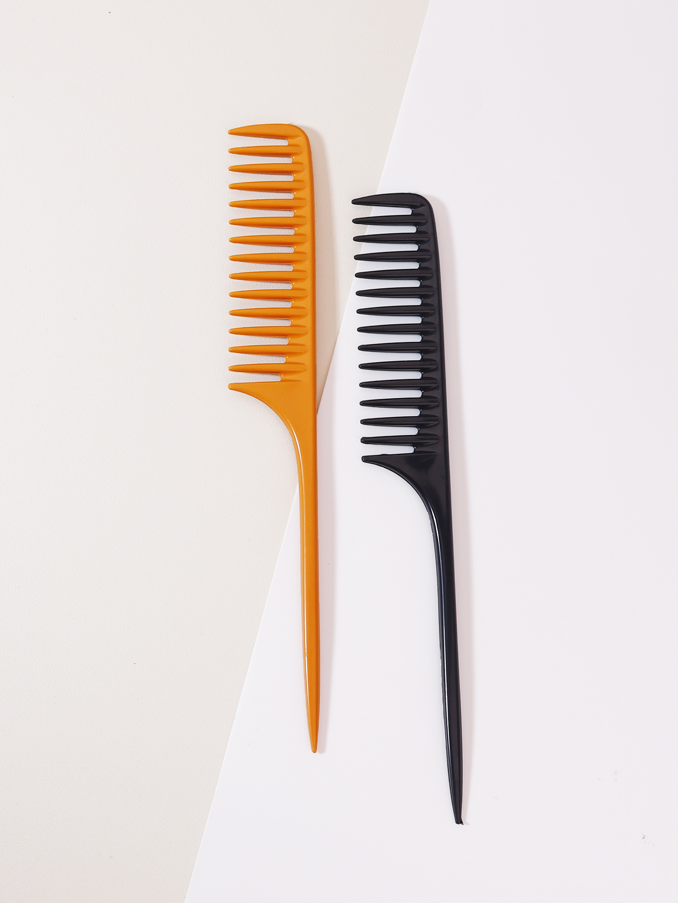 1pc wide toothed anti-static thickened pointed tail comb wide toothed pointed tail comb salon comb Special for real hair