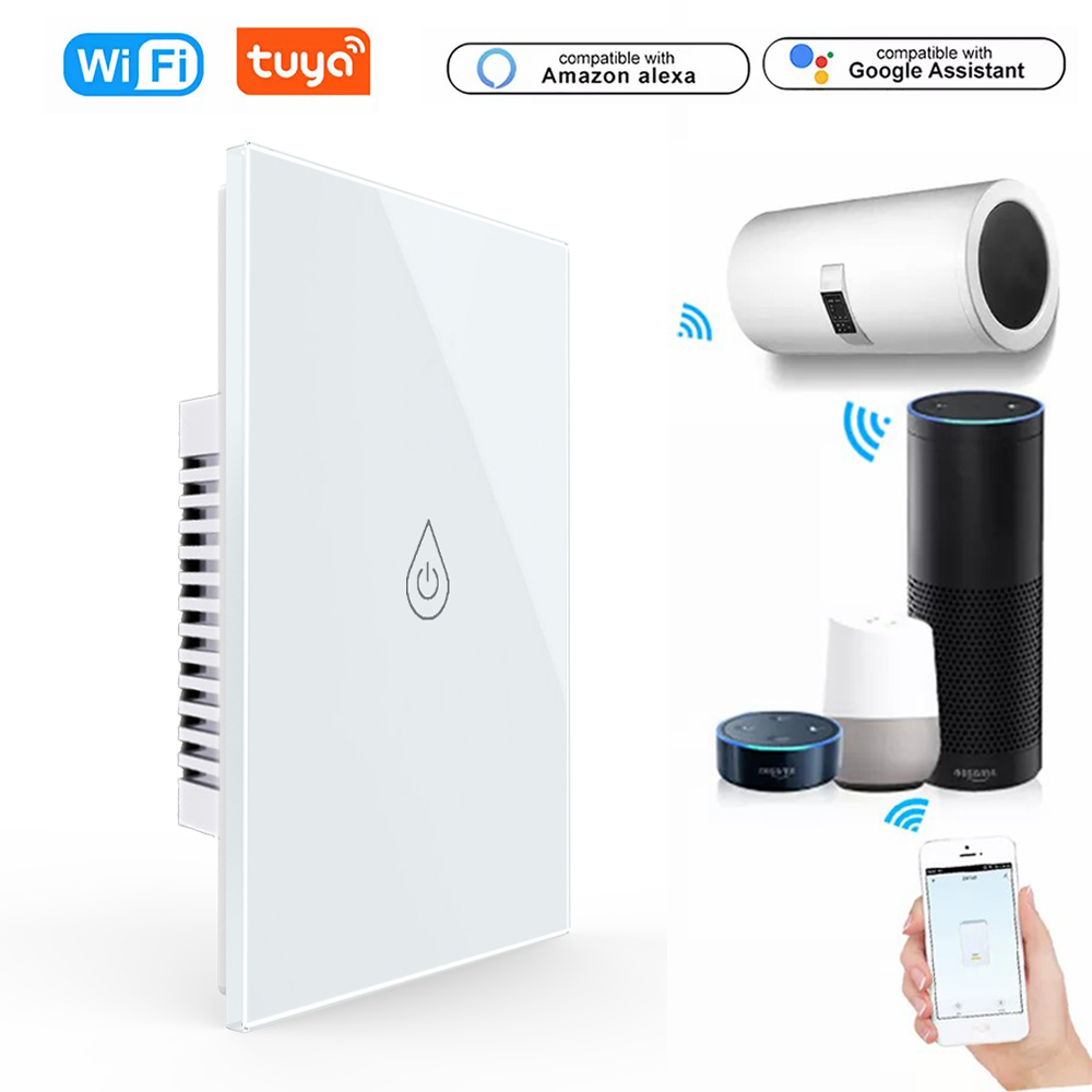 Wifi Boiler Smart Switch Water Heater Switches Voice Remote Control US Standard Touch Panel Timer Alexa Home Outdoor Work