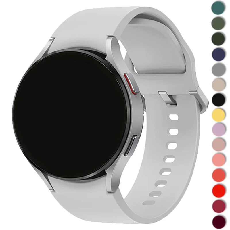 20mm Silicone Strap For Watch 4/5/5pro 40/44mm Bracelet Watchband For Watch4 classic 42mm/46mm
