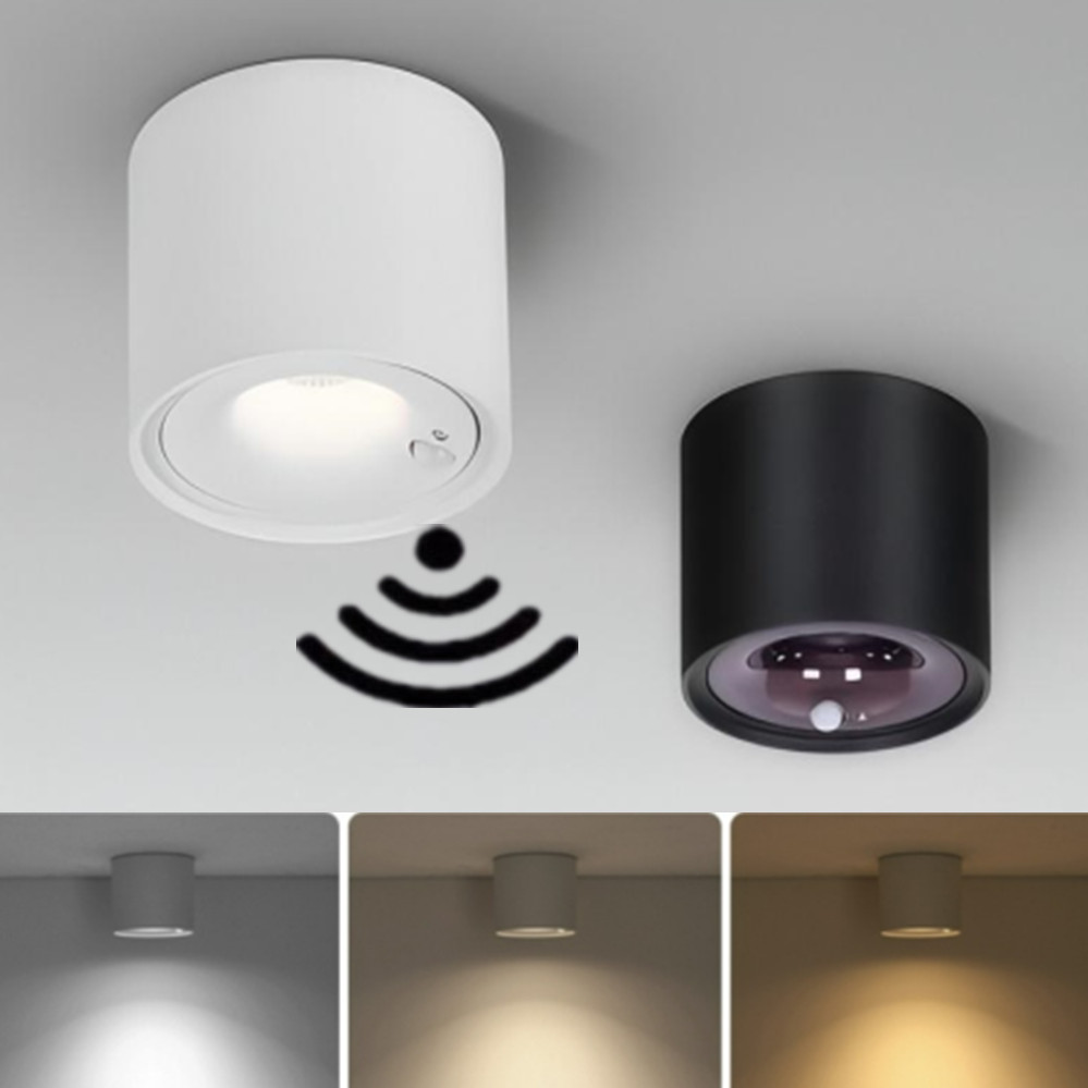 PIR Motion Sensor LED Ceiling Downlight Surface Mounted Anti-Glare Smart Stair Bedroom Home Spot Lighting Fixture Full spectrum lightify