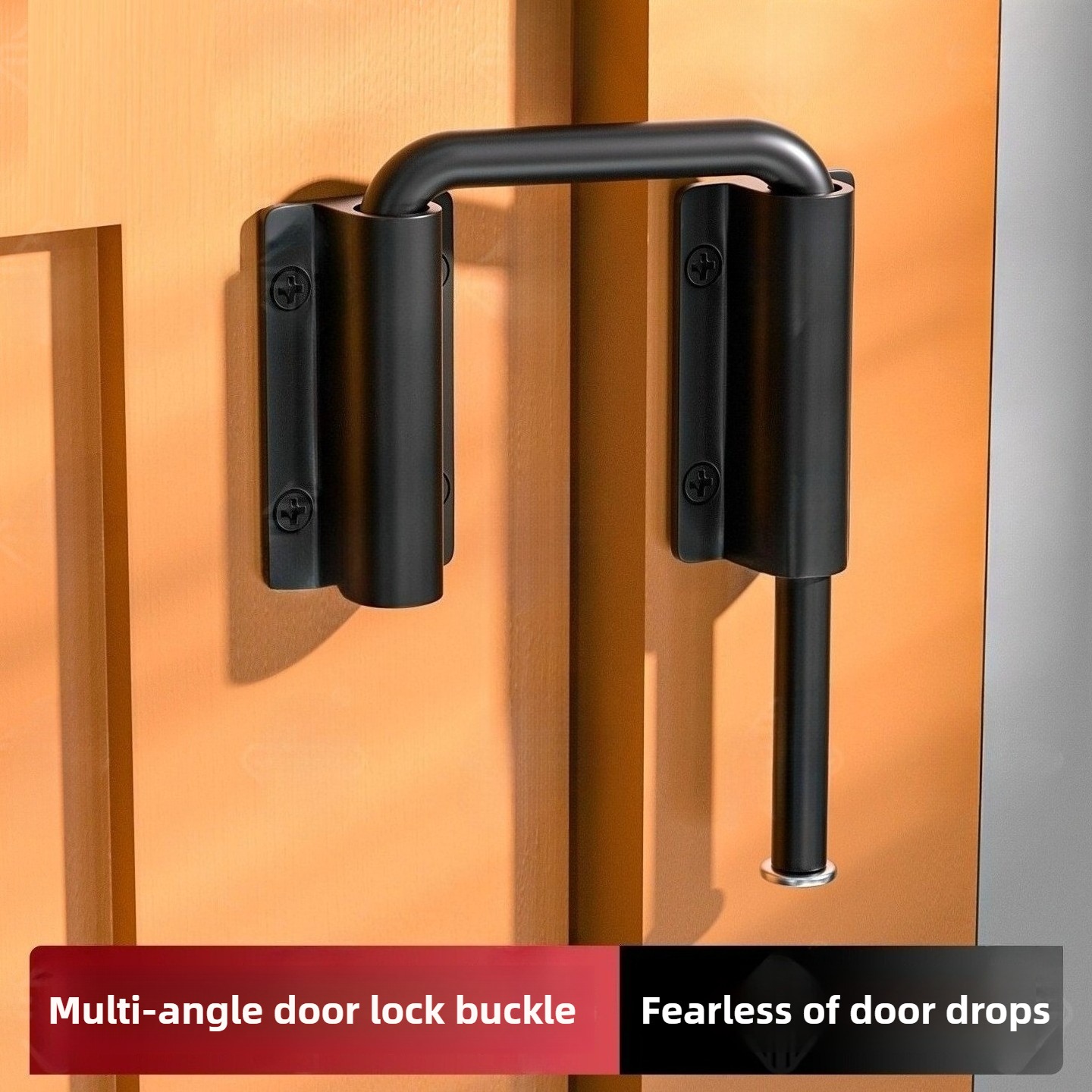 1Pcs Durable Aluminum Alloy Door Latch Lock 90/180 Degree Gate Latch Safety Anti-theft Buckle Door Bolts Door Buckle Hardware