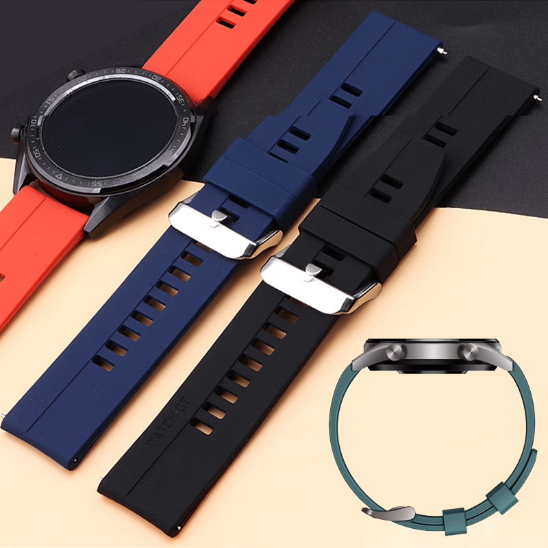 22mm Watch Strap For Huawei Watch GT 6 5 4 3 2 PRO 46MM Silicone Smartwatch Belt Wrist Bracelet Hhawei watch 3 4 5 46MM Band
