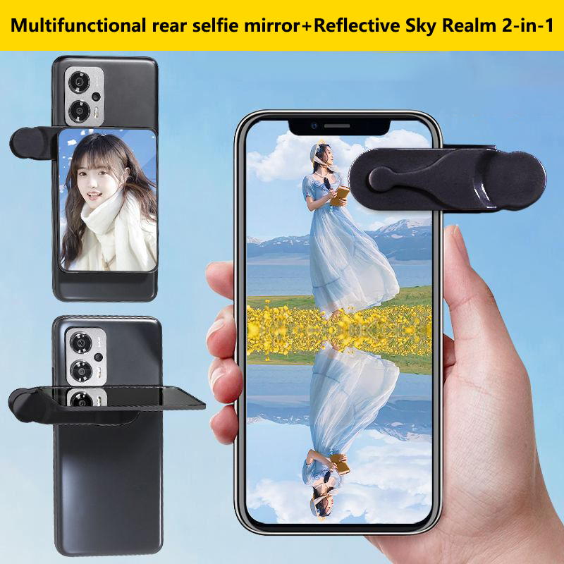 New Adjustable Smartphone Camera Mirror Reflection Clip Kit Camera Selfie Reflector Travel Phone Reflector Shooting Supplies