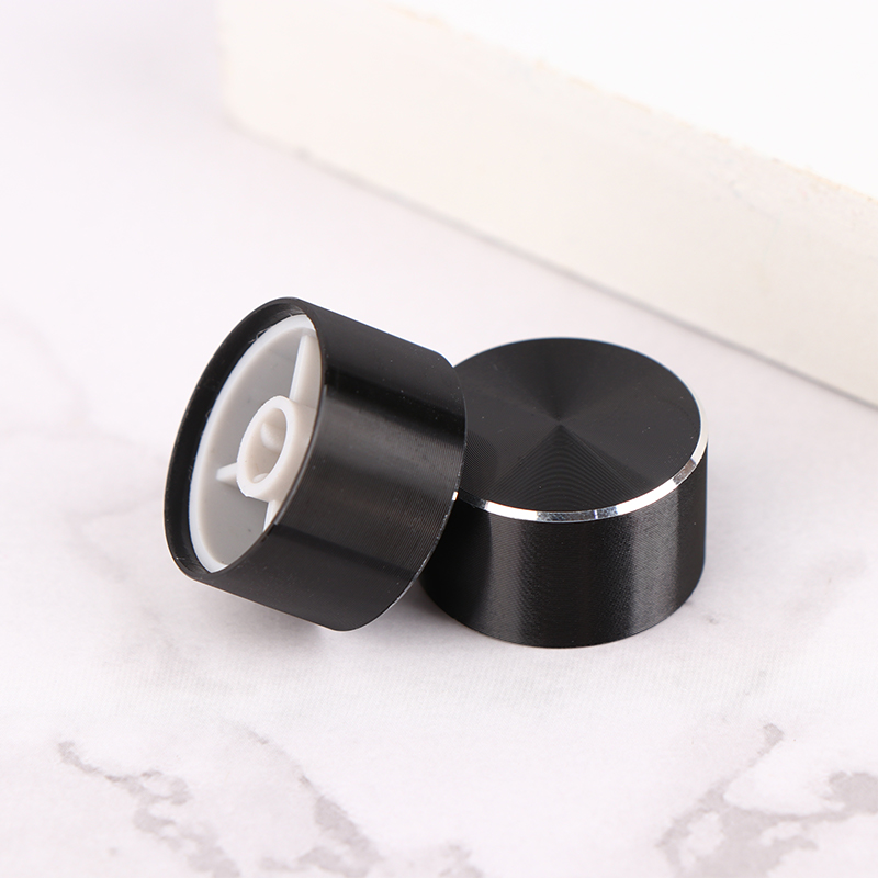 New Sale 1Pcs 22x12mm 6mm D-Type Shaft Hole Potentiometer Control Knob For Volume Tone Knobs Black