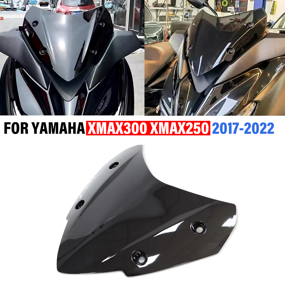 FOR YAMAHA XMAX300 XMAX250 2017 2018 2019 2020 2021 2022 Motorcycle Windshield WindScreen Visor Viser Wind Deflector Flyscreen