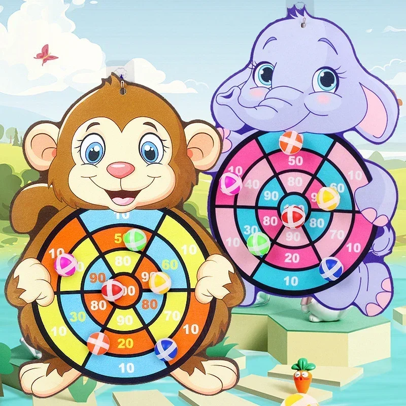 Educational Games Dart Board Stickey Ball Dart Kid Toy Child Montessori Games Indoor Sports for Children Montessori Toys