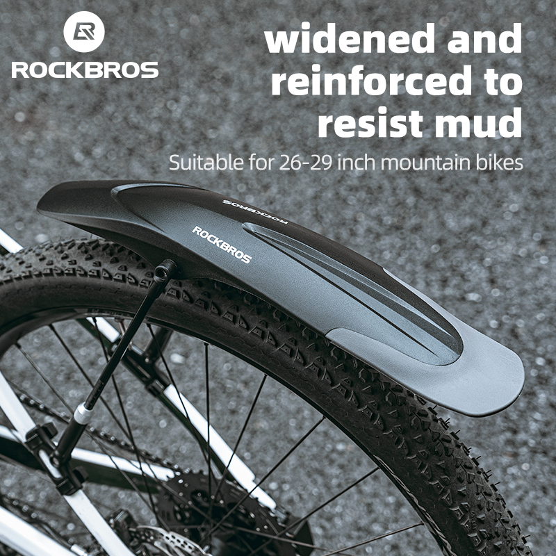 ROCKBROS Mountain Bike Mudguard Widen Quick Release 26-29 Inch Durable lnnovative Installation Fender Bicycle Accessaries