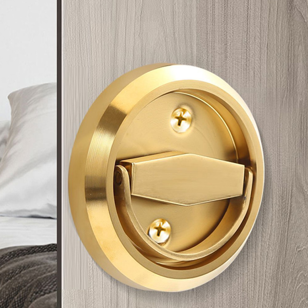 Easy Installing Door Handles Handle 360 Degree Rotation Door Lock Double Hole Invisible Cabinet Pulls High Quality