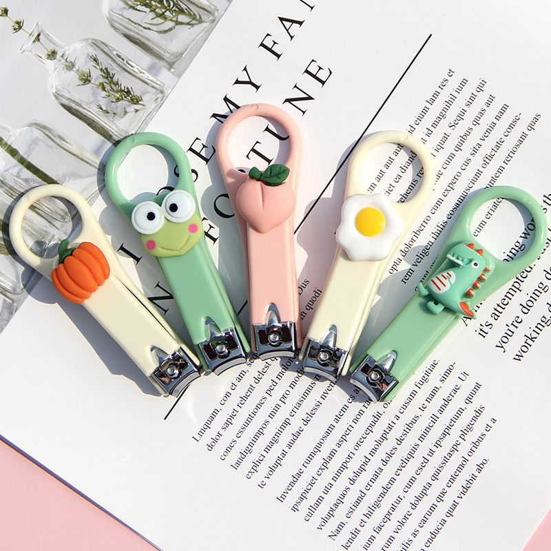 Cartoon Cute Mini Household Anti-splash Folding Nail Clippers Manicure Clipper