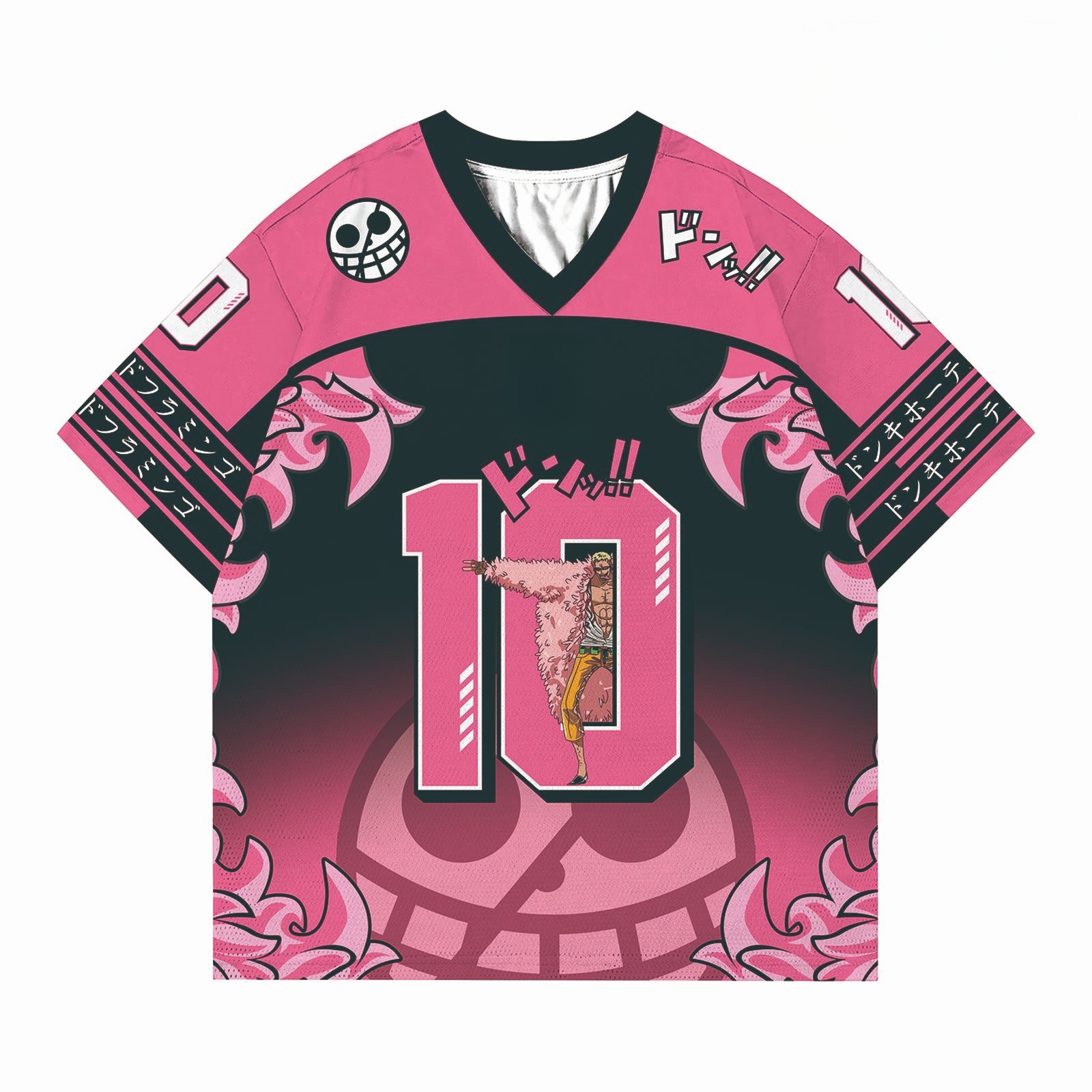 2025 New Bandai Japanese Anime Men's T-shirt, Quick-drying One Piece Luffy Zoro Football Jersey Cartoon