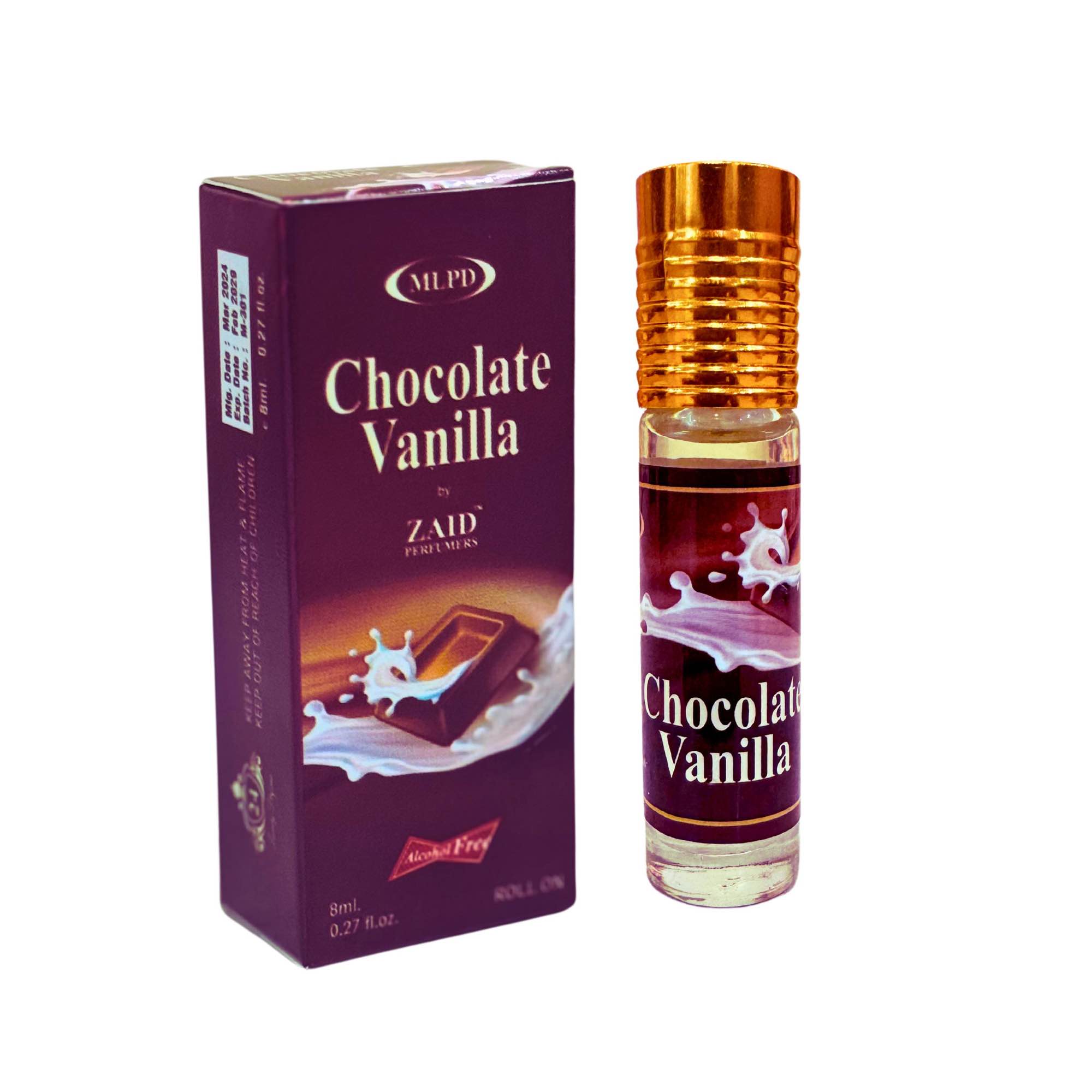 Chocolate Vanilla by Zaid Choco Musk Chocolate Musk Concentrated Perfume Oil Attar 8ml