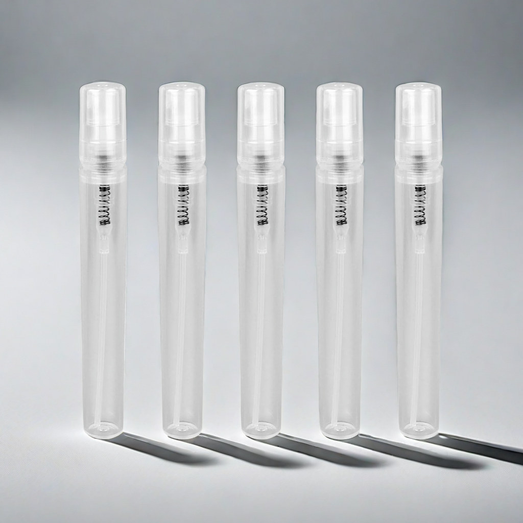 5pcs 2ML- 10ML Mini Clear Plastic Spray Bottle Empty Perfume Atomizer Sample Bottles for Travel Essential Perfume Liquid