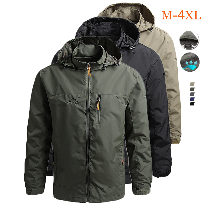 New Windbreaker Men's Climbing Field Jackets Coats Outerwear Waterproof Jacket Coat Men Hunting Fishing Clothe