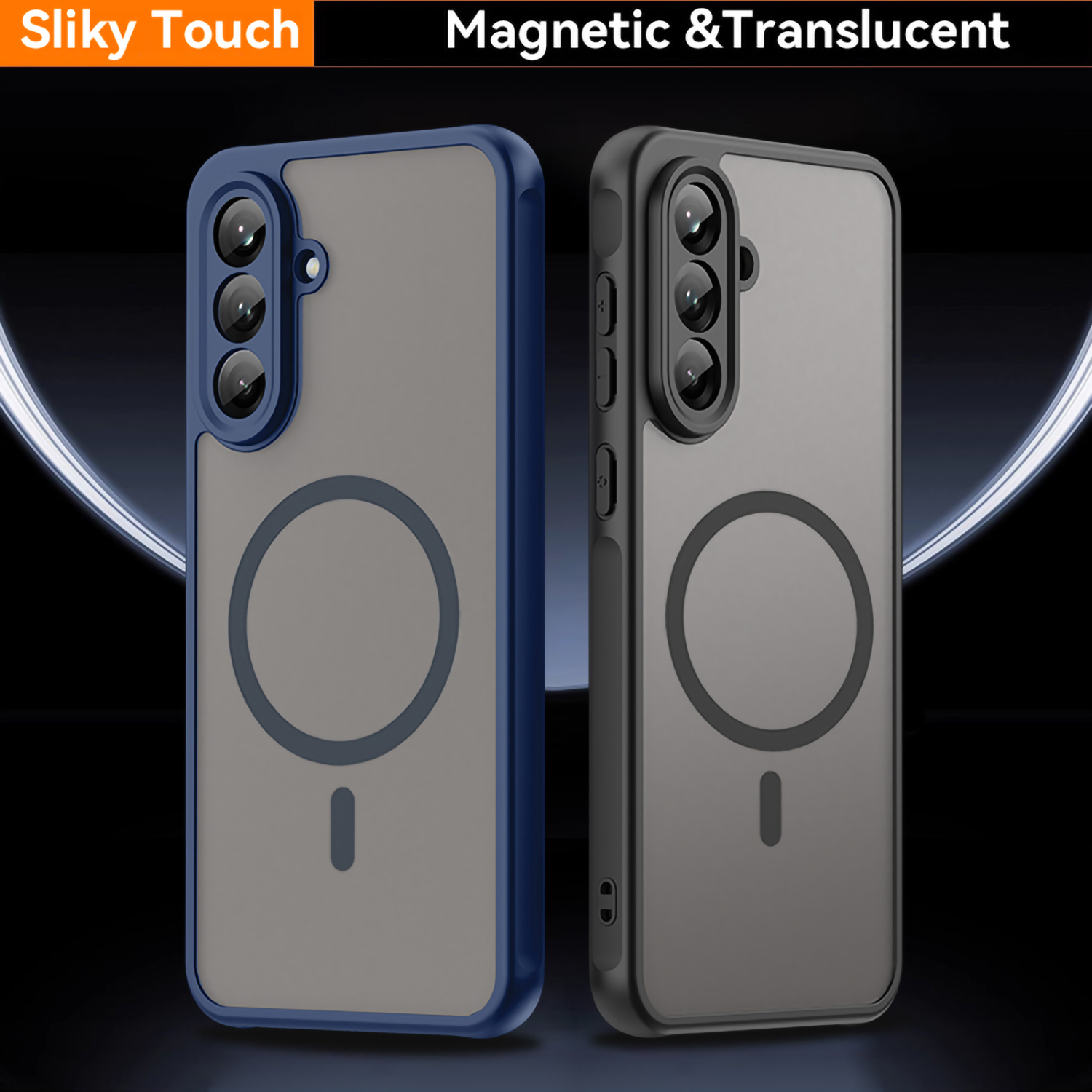 Magnetic Luxury Armor Shockproof Phone Case For A57 A56 A55 A36 A37 A35 A26 A15 5G 4G Wireless Matte Translucent Cover