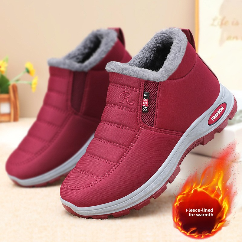 Women Boots Waterproof Heels Boots For Winter 2023 Tren Platform Ankle Boots Keep Warm Snow Shoes Plush Outdoor Short Boots