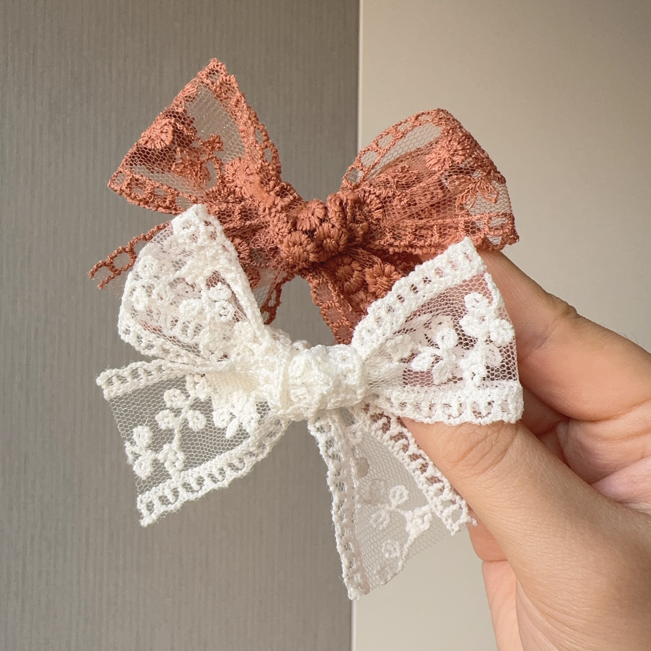 2pcs/set Cute Cotton Plaid Flower Prints Bow Hair Clips Baby Girls Summer Bowknot Hairgrips Barrettes Headwear Hair Accessories