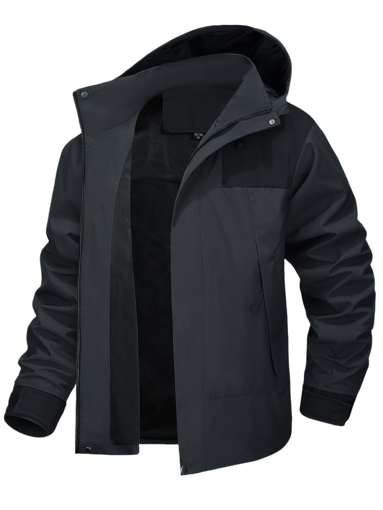 Men's Clothing Raincoat Oversize Waterproof Rain Jacket Lightweight Sports Hooded Outdoor Hiking Windproof Climbing Jackets Man