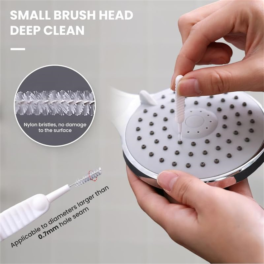10pcs Shower Head Cleaning Brush Tool Pack 2024 New Gap Hole Anti-Clogging Multifunctional Bathroom Household Cleaning Brushes