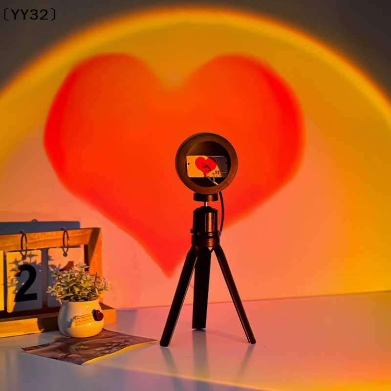 LED USB Sunset Projector Lamp Home Decoration Portable Night Light Mood Neon Light