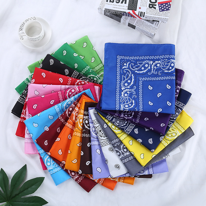 2020 Rock Cool Girls Hair Accessories Bandana Square Scarf Female Bandanas Headwear Fashion Women Hair Tie Band Head Scarf