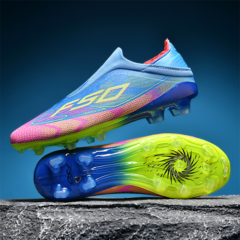 New Men Soccer Shoes High-quality Outdoor High Ankle Ultralight Indoor Football Boots Non-Slip Sports Shoes Futsal Non-Slip