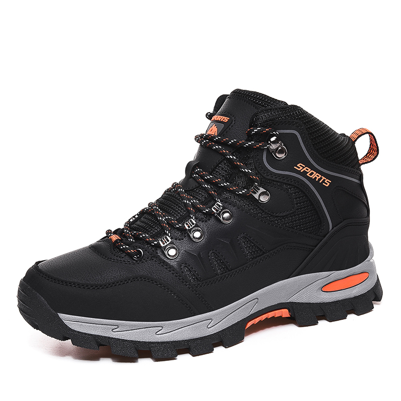Men's Hiking Boots Camping Boots Waterproof Tactical Shoes Leather Boots Male Women Outdoor Non-Slip Climbing Hiking Shoes