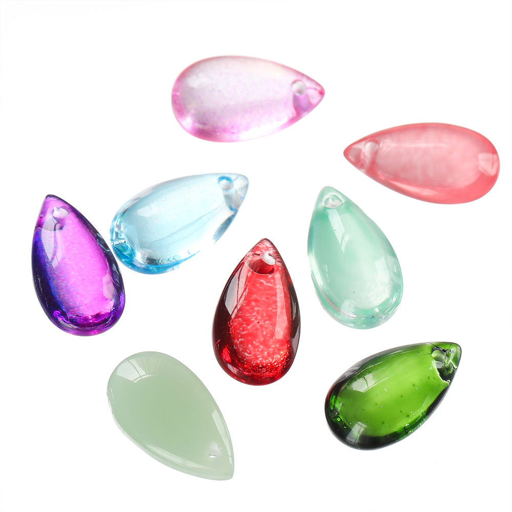 10PCS 8x14MM Waterdrop Charms Crystal Glass Charm Pendant for Necklace Bracelet Earrings Connector DIY Jewelry Making Finding