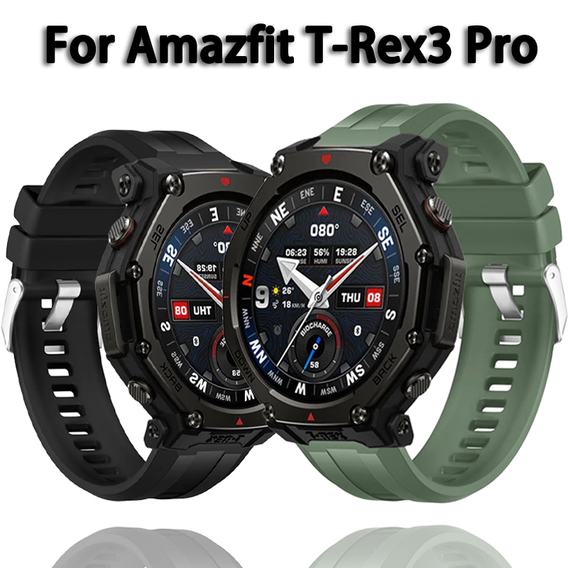 22mm Soft Silicone Band For T-Rex3 Pro 48mm Official Sports Comfortable Bracelet For Helio/Bip 5-6/Balance 2-1