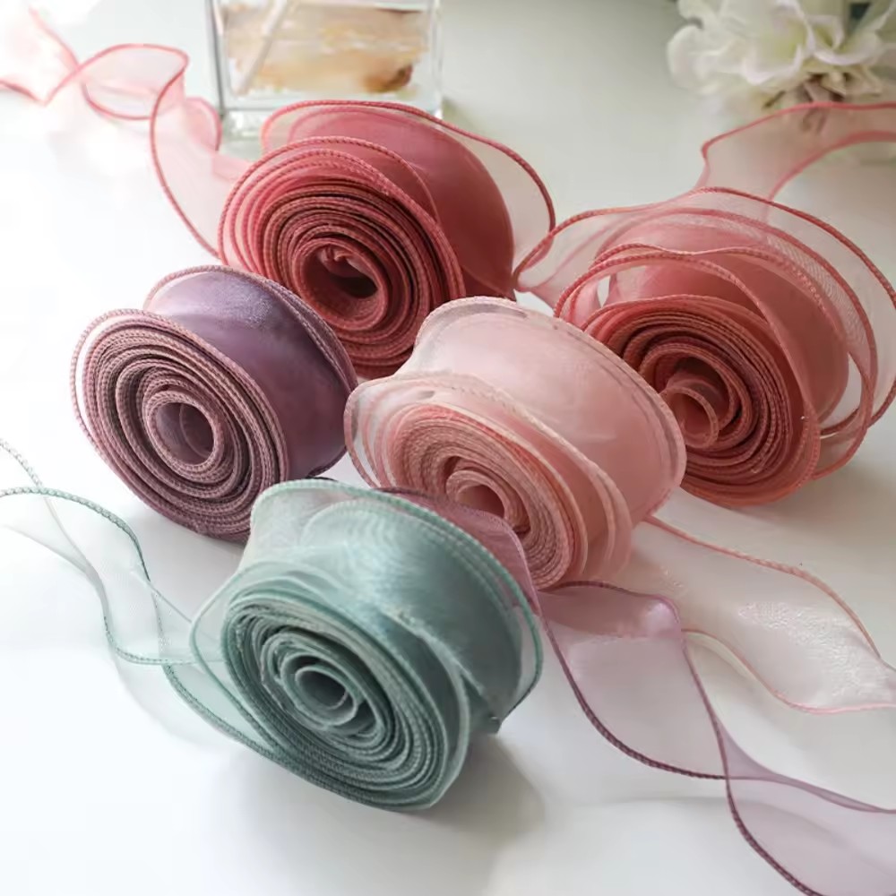 Ribbon Wavy Edge Fishtail Ribbon For DIY Bows Flower Bouquet Packaging Wedding Party Decor Craft Supplies