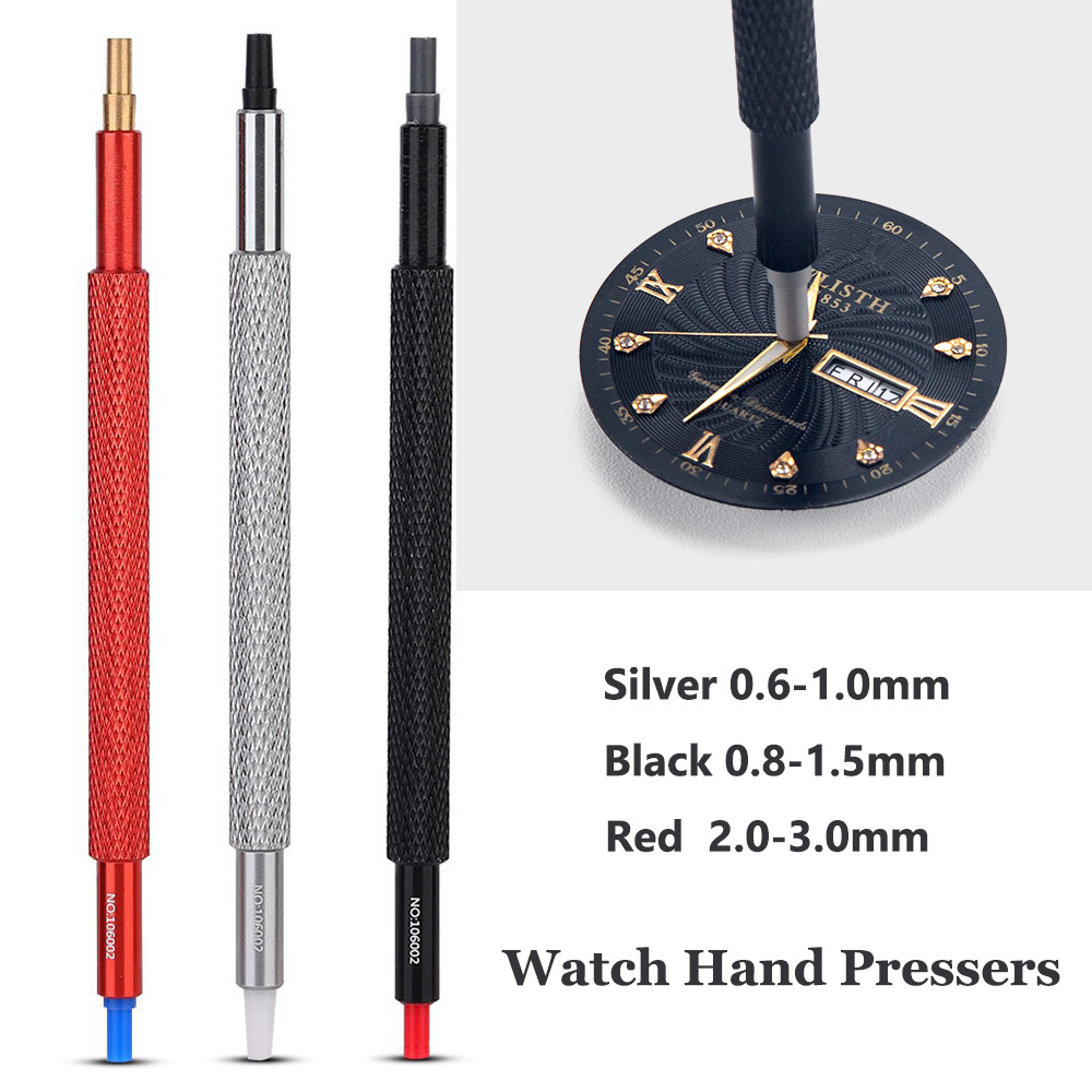 3pcs/lot Watch Hand Pressers Pusher Fitting Set Kit Wristwatch Head for Watch Needle Tools for Watchmaker Repair Tool