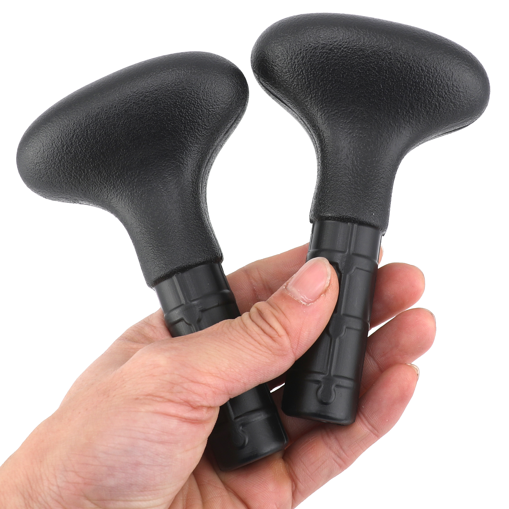 2pcs SUPs Paddle Handle for Stand-up Paddle Carbon Fiber Palm Handle Replacement for DIY Summer Water Sports Paddles Accessories