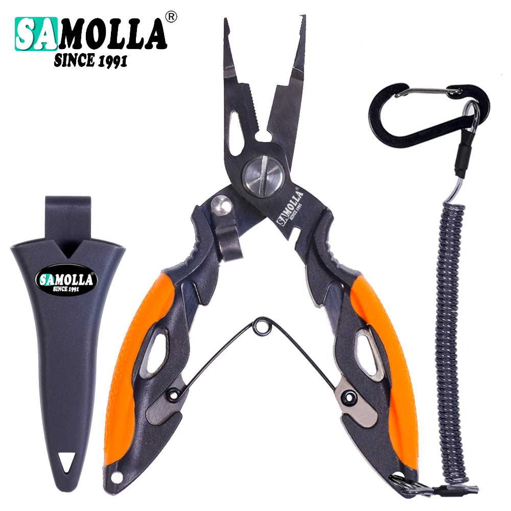 KastKing 3CR13 Japanese 420 Stainless Steel Braided Fishing Line Scissors Cutter Clipper Multifunctional Plier Fishing Tool