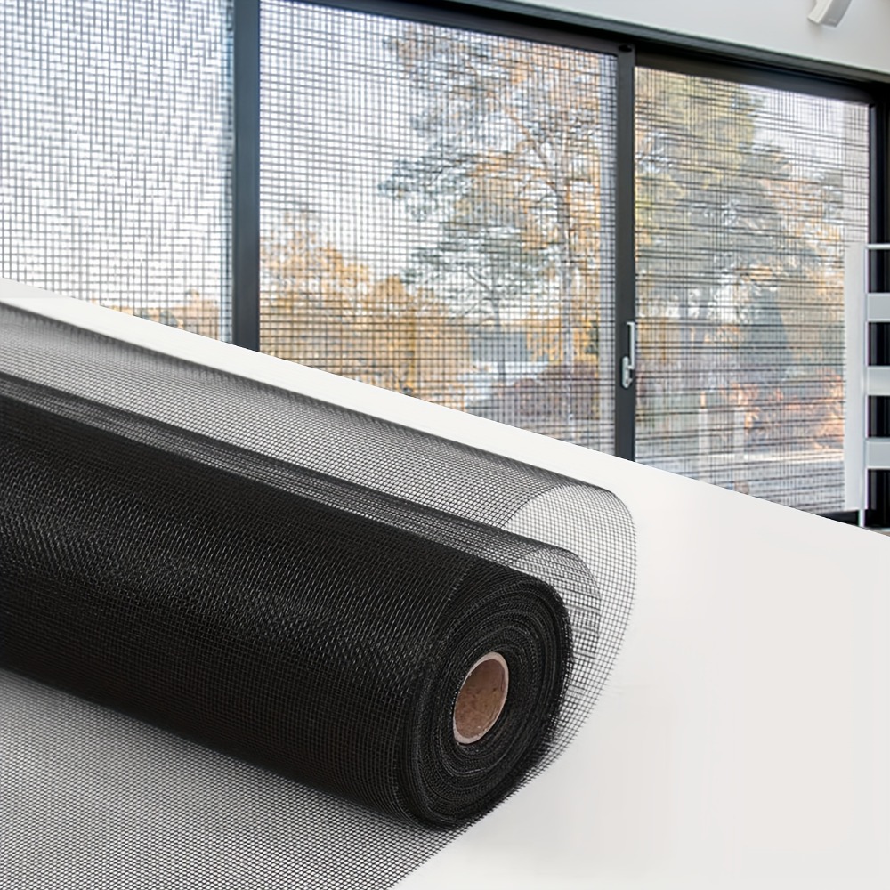 Durable Fiberglass Mesh Roll, Can Be Cut for Windows, Doors, Swimming Pools, and Porches Mosquitero Moustique